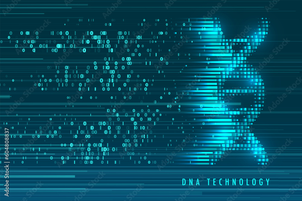 Wall mural Big genomic data visualization.