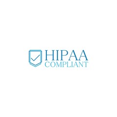 HIPAA Compliance Icon. Healthcare Information Portability and Accountability Act Icon isolated on white background