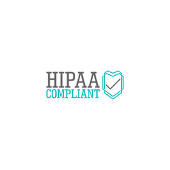 HIPAA Compliance Icon. Healthcare Information Portability and Accountability Act Icon isolated on white background