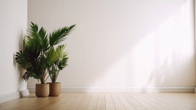 Modern Interior Design Background. Contemporary Room. Generative AI.