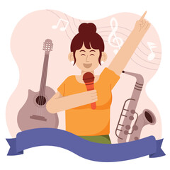 World Music Day Illustration