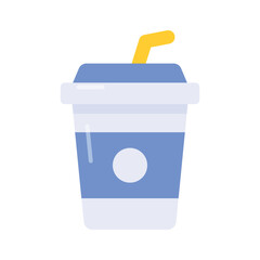 Takeaway drink vector design in modern style, premium icon