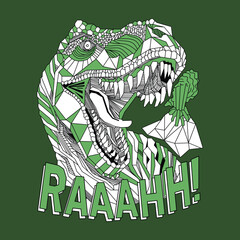Dinosaur  Illustration Vector color Design