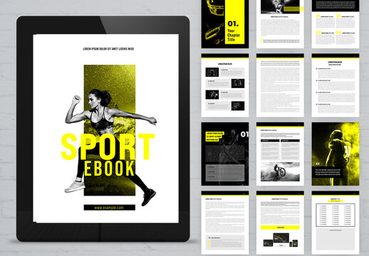 Black and Yellow Sport Digital Book