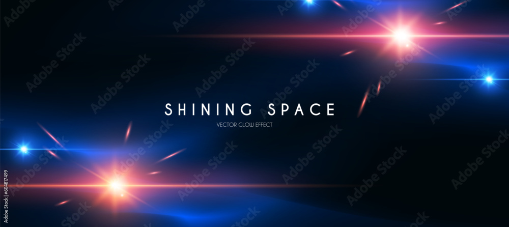 Canvas Prints motion light effect. shining magic background and shining stars in space. cosmos abstract background