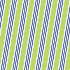 Abstract striped seamless pattern, fabric texture. Green, blue retro color wallpaper. Vector color illustration.