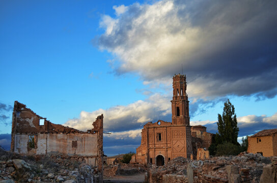 Ruins in the old town of belchite