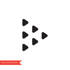 Arrow icon flat style isolated	
