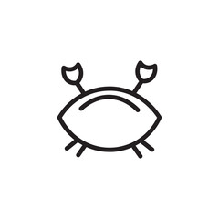 Animal Cancer Crab Outline Icon