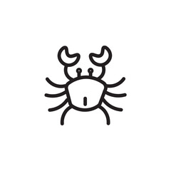 Animal Cancer Crab Outline Icon