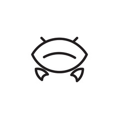 Animal Cancer Crab Outline Icon