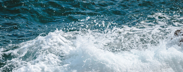 Fototapeta na wymiar White sea foam as abstract natural background