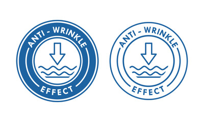 Anti wrinkle effect design logo template illustration