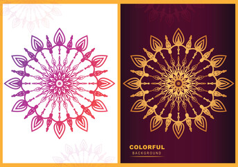 Luxury mandala art with floral style background ornament pattern design for invitation card, print, wedding card, banner.