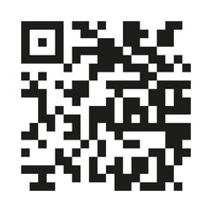 QR code icon with a modern and sleek design. A square-shaped icon featuring a matrix of black and white squares arranged in a unique pattern, representing a QR code.