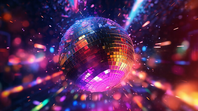 blue disco ball