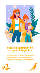 mothers and little children walking together women lesbians with kid transgender love happy lesbian family concept