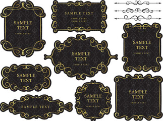 アンティーク　クラシック　フレーム飾り枠セット
