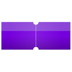 Blank Purple rectangle voucher