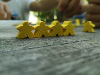 Yellow pawns
