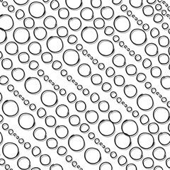 Different sized circles form the texture.