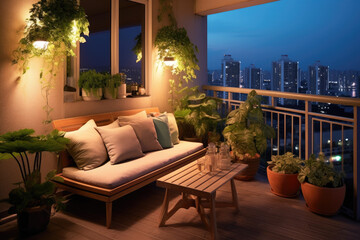 Fototapeta premium modern balcony idea