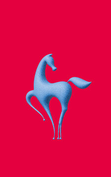 Blauen Hirsch.