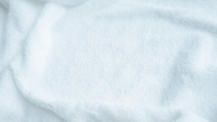 上質な無地の白いタオルの背景･テクスチャの素材 -...
