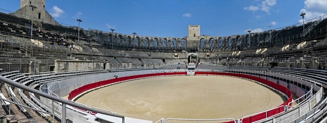 Arles, May 2023 : Visit the beautiful city of Arles en Provence - Historical city with its arena...