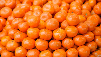 Mandarins close-up. Fruit background. Orange.
