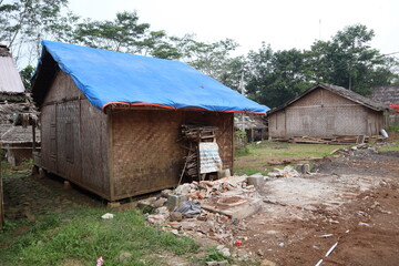 Kampung landeuh, Lebak, Banten, Indonesia - April 27, 2023: Residential situation of former Baduy inland communities