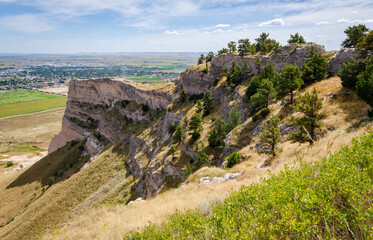 Naklejka premium View From Atop Scotts Bluff National Monument