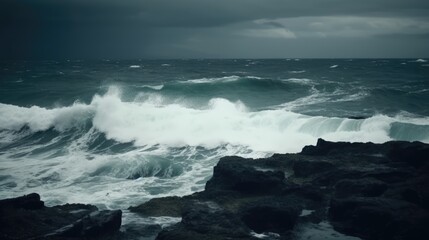 Fototapeta na wymiar Sea during the storm