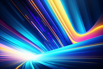abstract background with rays  ai generative