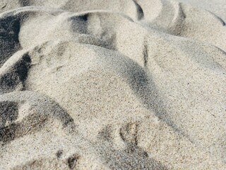Natural beach sand background, white sand, sea sand 