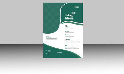 Modern corporate stylish  business flyer template.