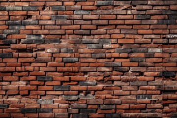 Obraz premium Red brick wall background Generative AI