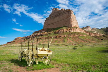  Covered Wagon at Scotts Bluff National Monument