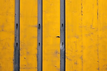 Abstract architecture grey yellow concrete wall and lines Generative AI