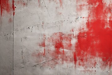 Red and grey concrete wall Generative AI