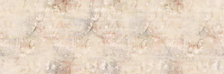 Obraz premium Vintage flowers seamless pattern. Retro repeating wallpaper , fabric or ceramic digital print, Grunge background