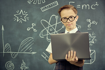 smart school boy