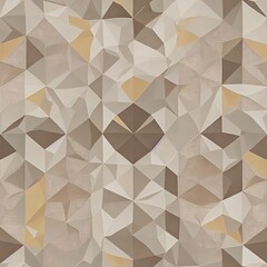 Fototapeta premium Abstract colorful background brown. Delaunay voronoi trianglify diagram. generative ai