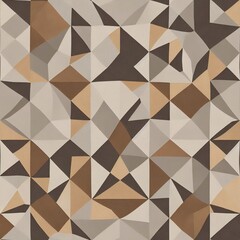 Fototapeta premium Abstract colorful background. Brown, grey and black. Delaunay voronoi trianglify diagram. generative ai