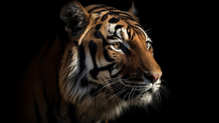 portrait of a bengal tiger Generative AI Illustration.