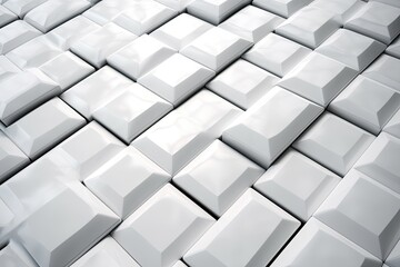 Obraz premium White brick wall seamless texture Generative AI