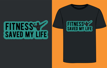 Fitness t-shirt and fitness design