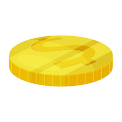 illustration of coins, coins carefully drawn, showing their unique design with glare , currency  