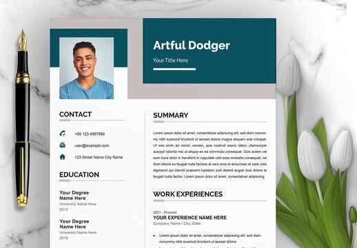 Urban Edge Trendy Resume Template
