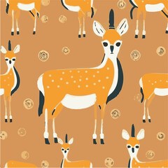 cute simple gazelle pattern, cartoon, minimal, decorate blankets, carpets, for kids, theme print design
